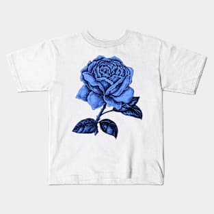 Rose Purple Love Vintage Tattoo Illustration Roses Kids T-Shirt